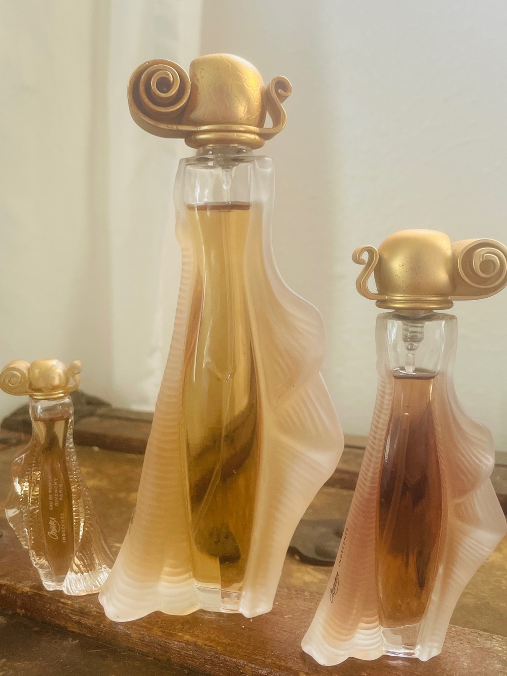 GIVENCHY ORGANZA INDECENCE EDP EAU DE PARFUM PERFUME SPRAY.  Set of 3 bottles